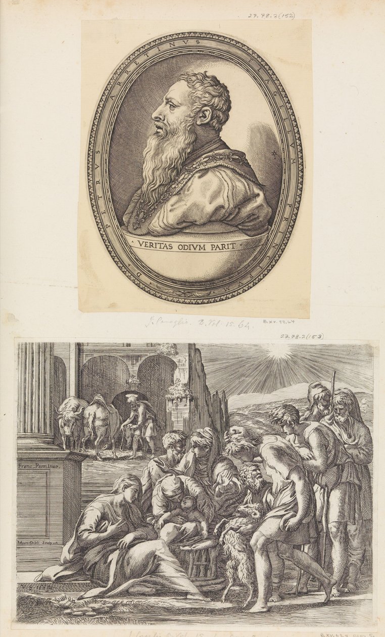 Die Anbetung der Hirten von Giovanni Jacopo Caraglio