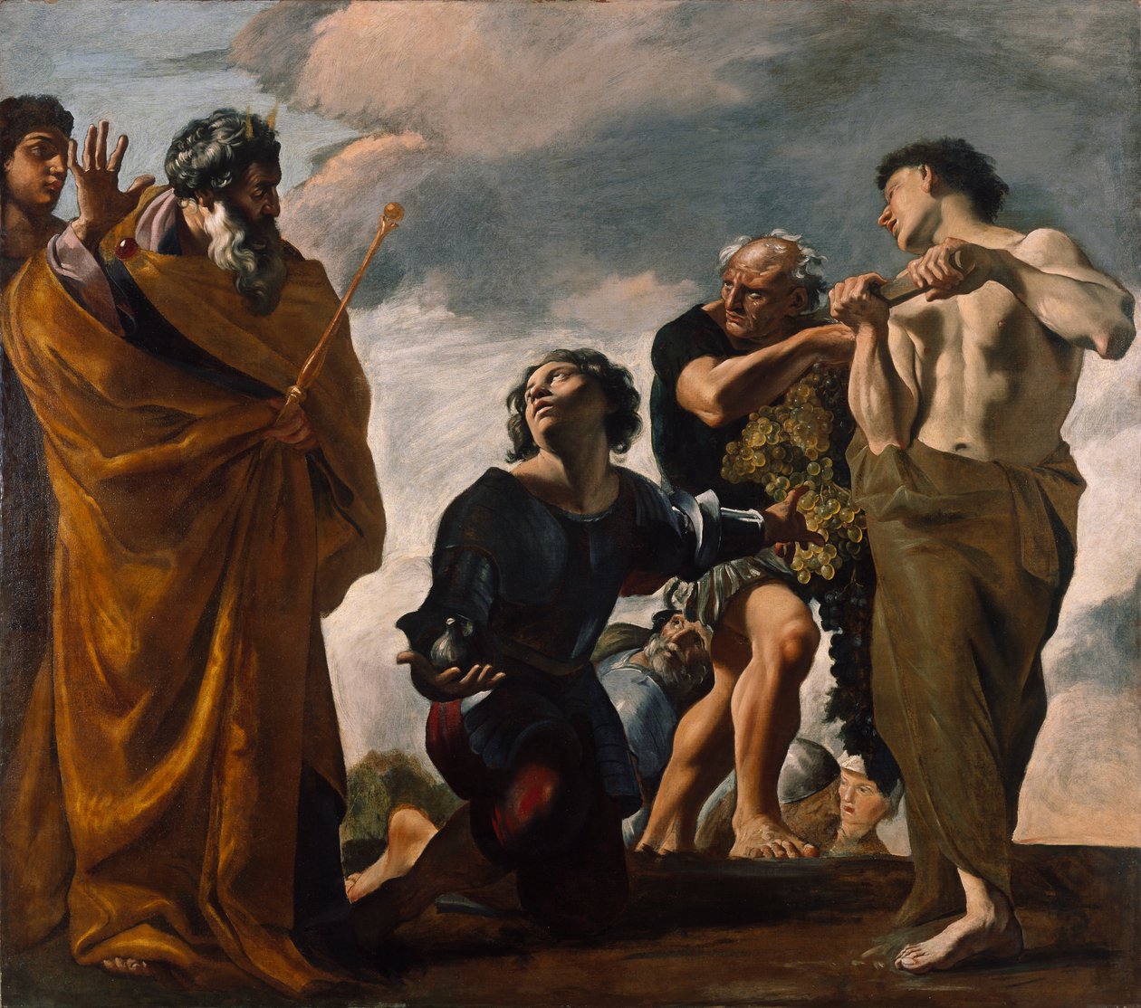 Moses und die Boten aus Kanaan, 1621-24 von Giovanni Lanfranco