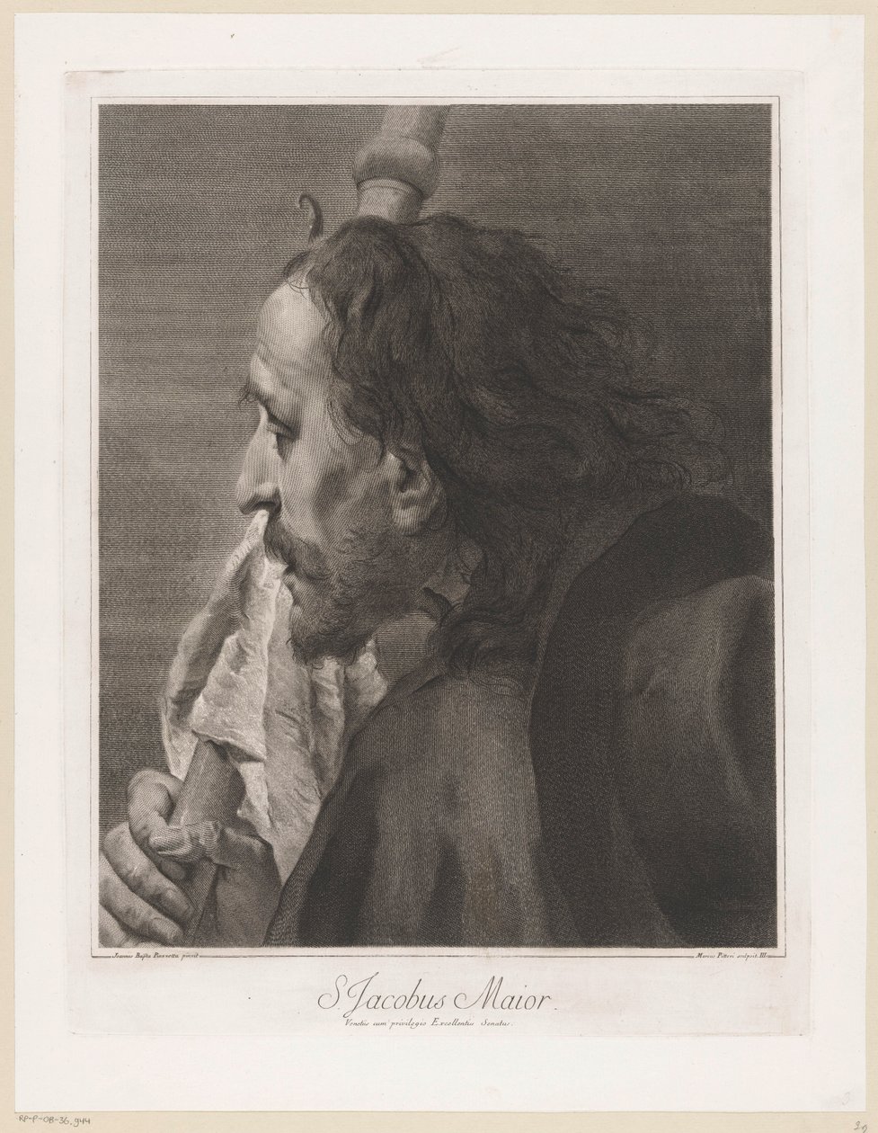 Apostel Jakobus der Ältere (S. Jacobus Maior) (Apostelen) von Giovanni Marco Pitteri