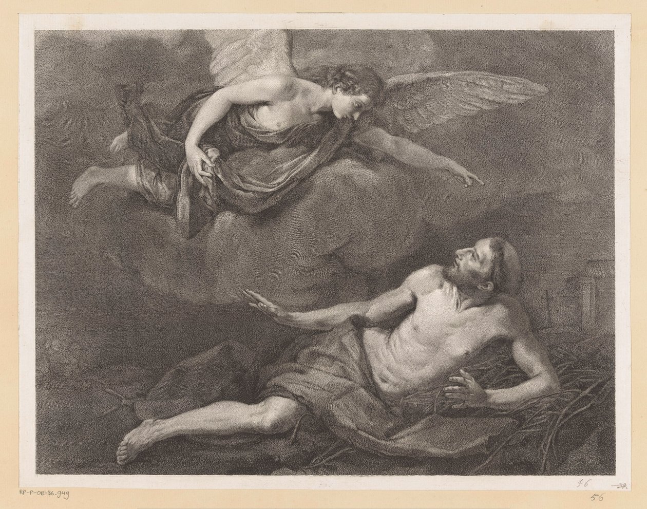 Der heilige Franziskus von Assisi und der Engel von Giovanni Marco Pitteri