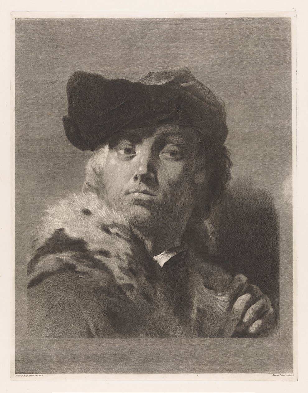 Porträt des Künstlers Giovanni Battista Piazzetta von Giovanni Marco Pitteri