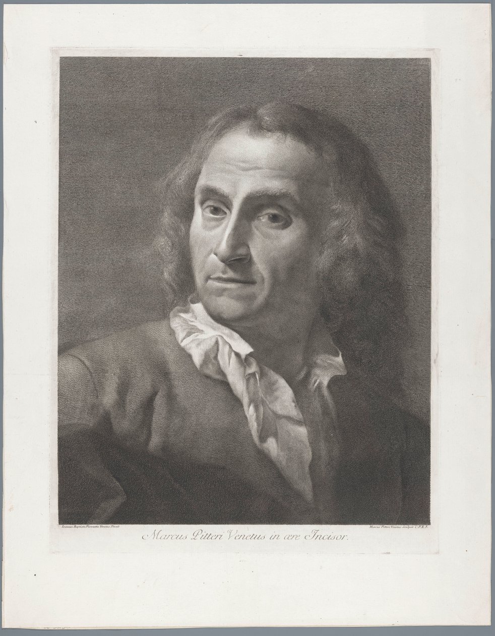 Porträt des Kupferstechers Giovanni Marco Pitteri von Giovanni Marco Pitteri
