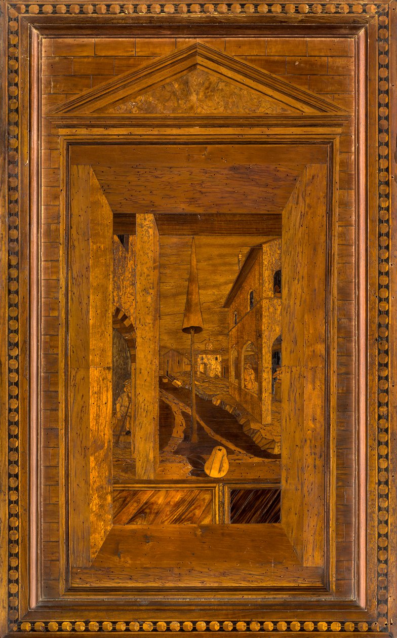 Lignaeanischer Kanonischer Chor, eingelegt von Giovanni Maria Platina 1484, Oberer Stand von Giovanni Maria Platina