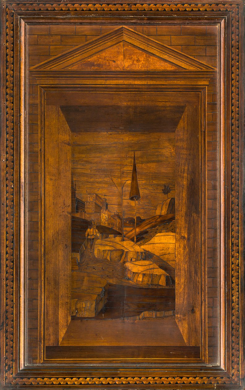 Lignaean-Kanonischer Chor, eingelegt von Giovanni Maria Platina 1484, oberer Stand von Giovanni Maria Platina
