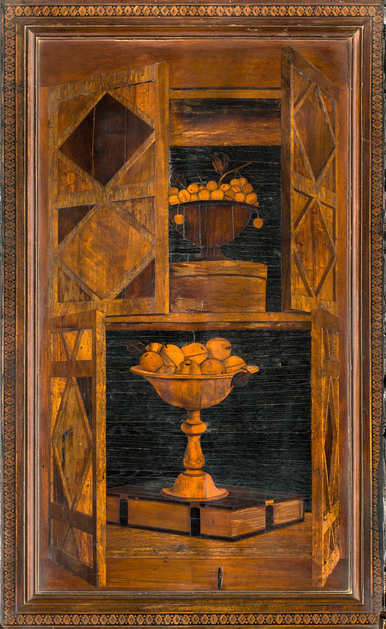 Lignaean Canonical Choir, eingelegt von Giovanni Maria Platina 1484, Oberer Stall von Giovanni Maria Platina