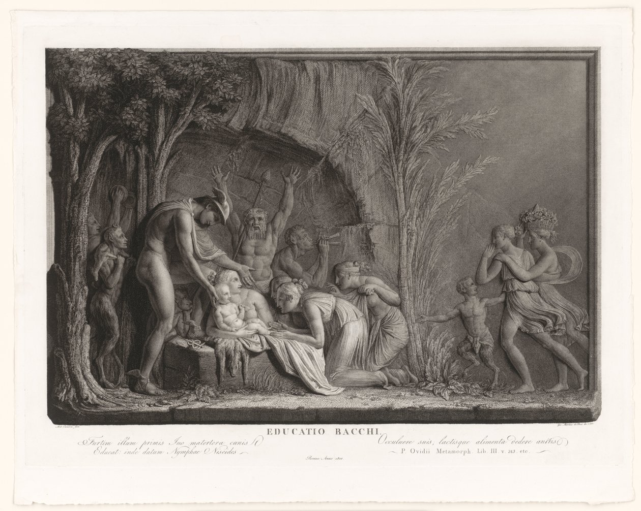 Die Erziehung des Bacchus von Giovanni Martino dei Boni