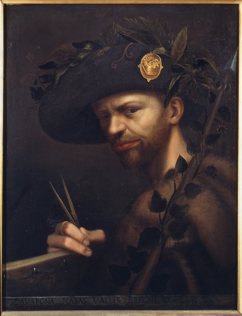 Selbstporträt als Abt der Accademia della Valle di Blenio von Giovanni Paolo Lomazzo