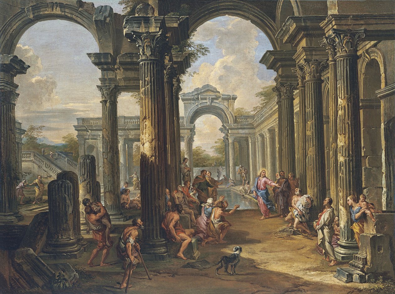 Der Teich von Bethesda von Giovanni Paolo Pannini