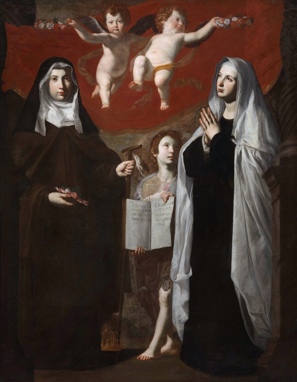 Heilige Elisabeth von Ungarn und Heilige Franziska von Rom, 1634 von Giovanni Ricca
