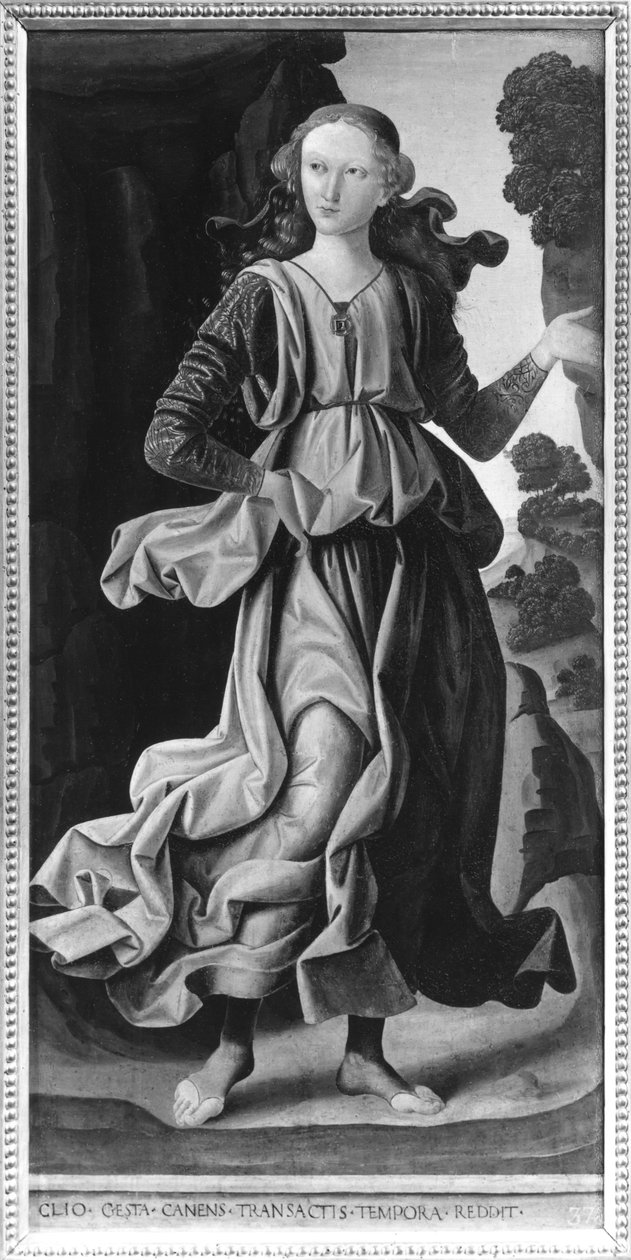 Clio, Muse der Geschichte von Giovanni Santi or Sanzio