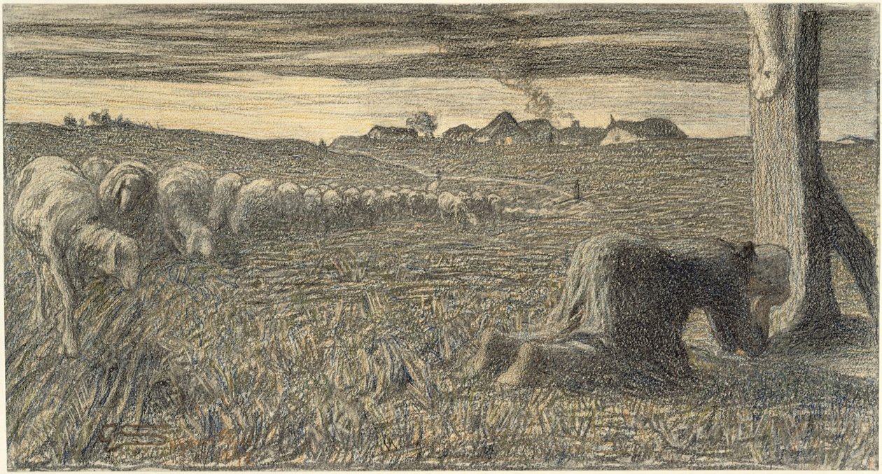 Das Gebet am Kreuz von Giovanni Segantini