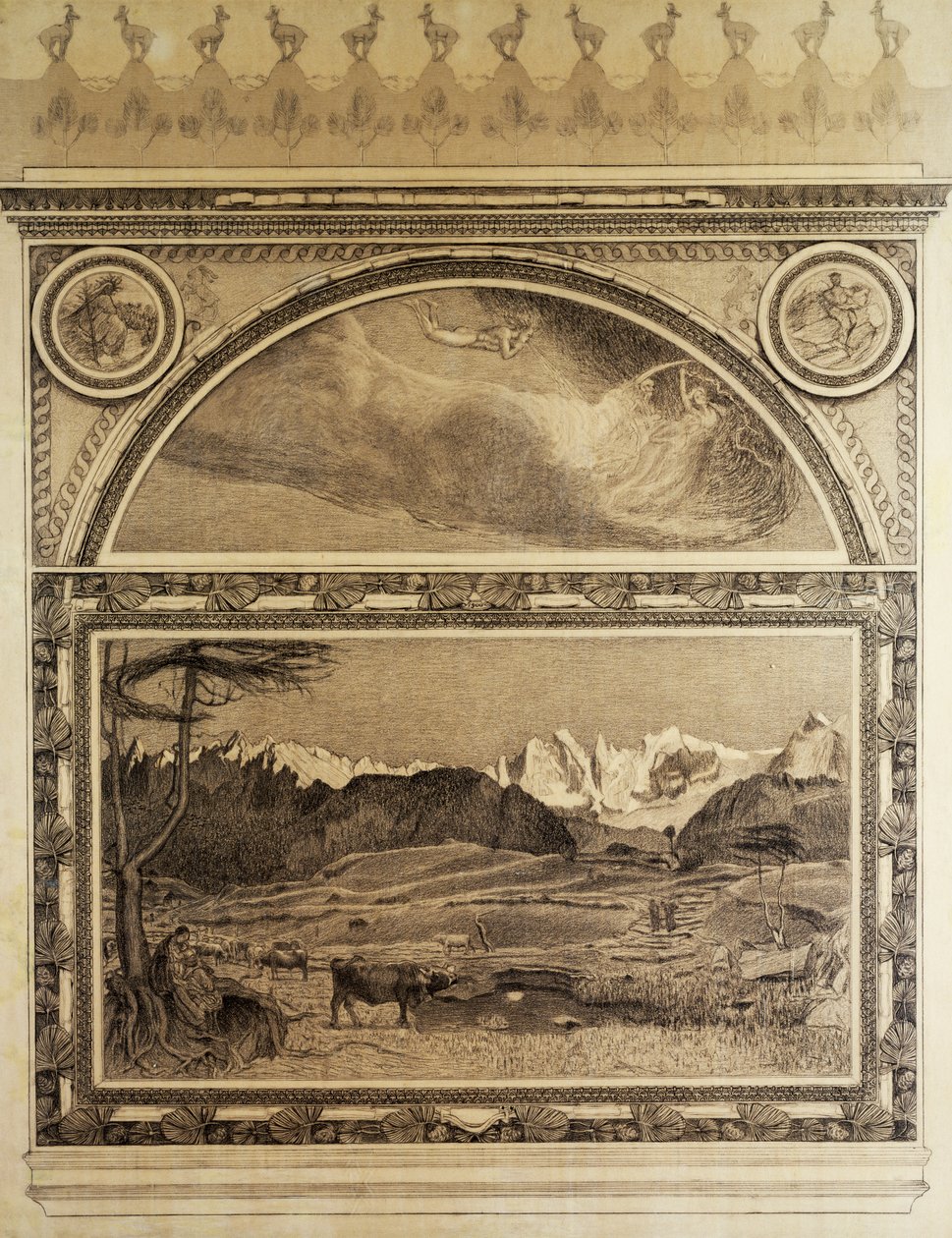 Studie für das Triptychon der Alpen, Leben von Giovanni Segantini