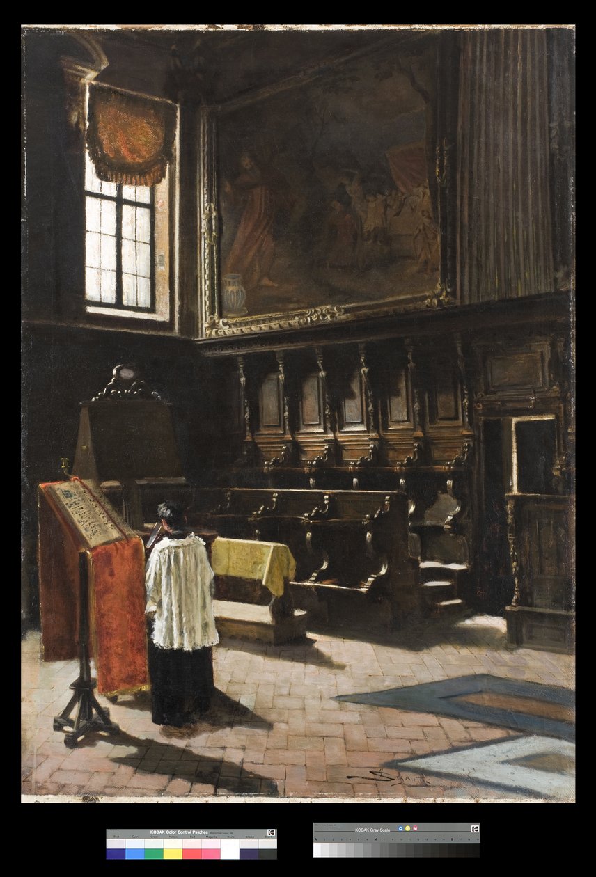 Der Chor der Kirche Sant’Antonio in Mailand von Giovanni Segantini