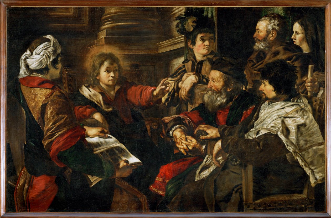 Jesus unter den Gelehrten von Giovanni Serodine