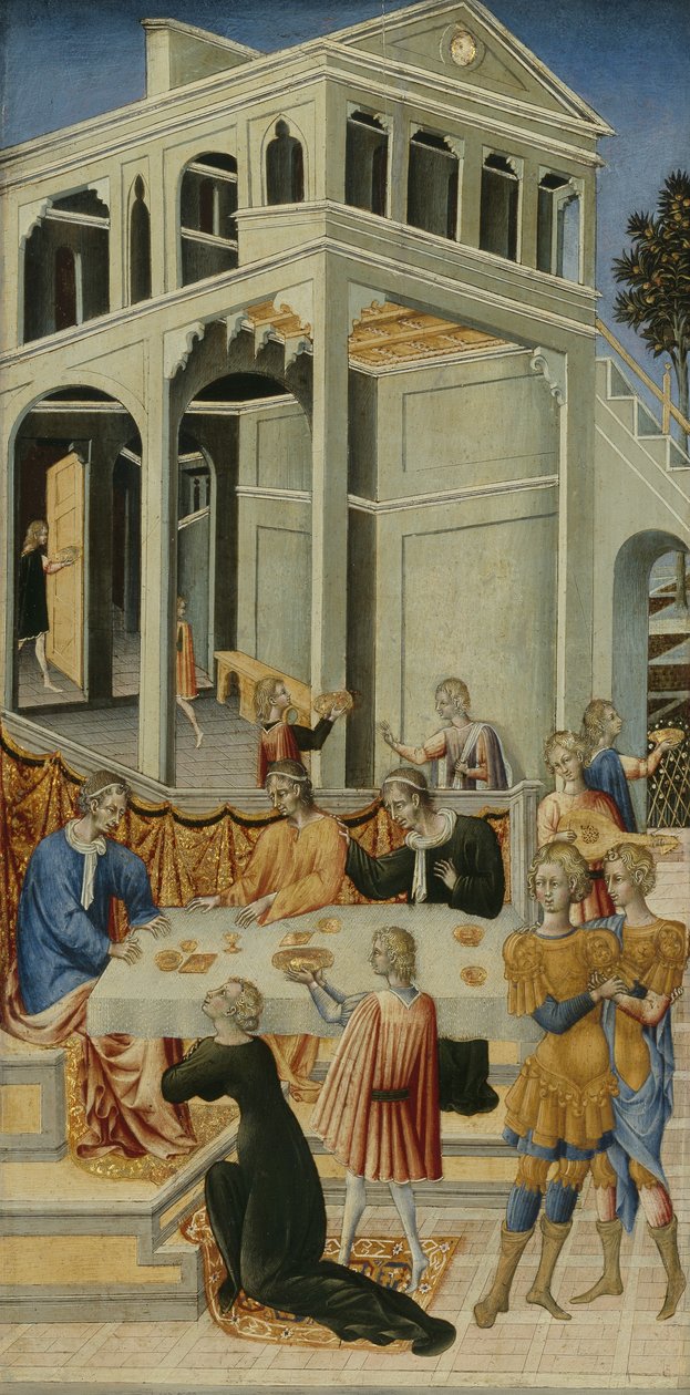 Salome bittet Herodes um den Kopf von Johannes dem Täufer von Giovanni di Paolo