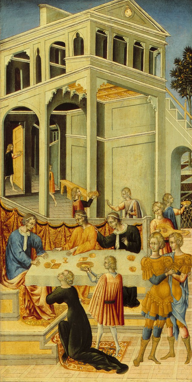 Salome bittet Herodes um den Kopf von Johannes dem Täufer von Giovanni di Paolo