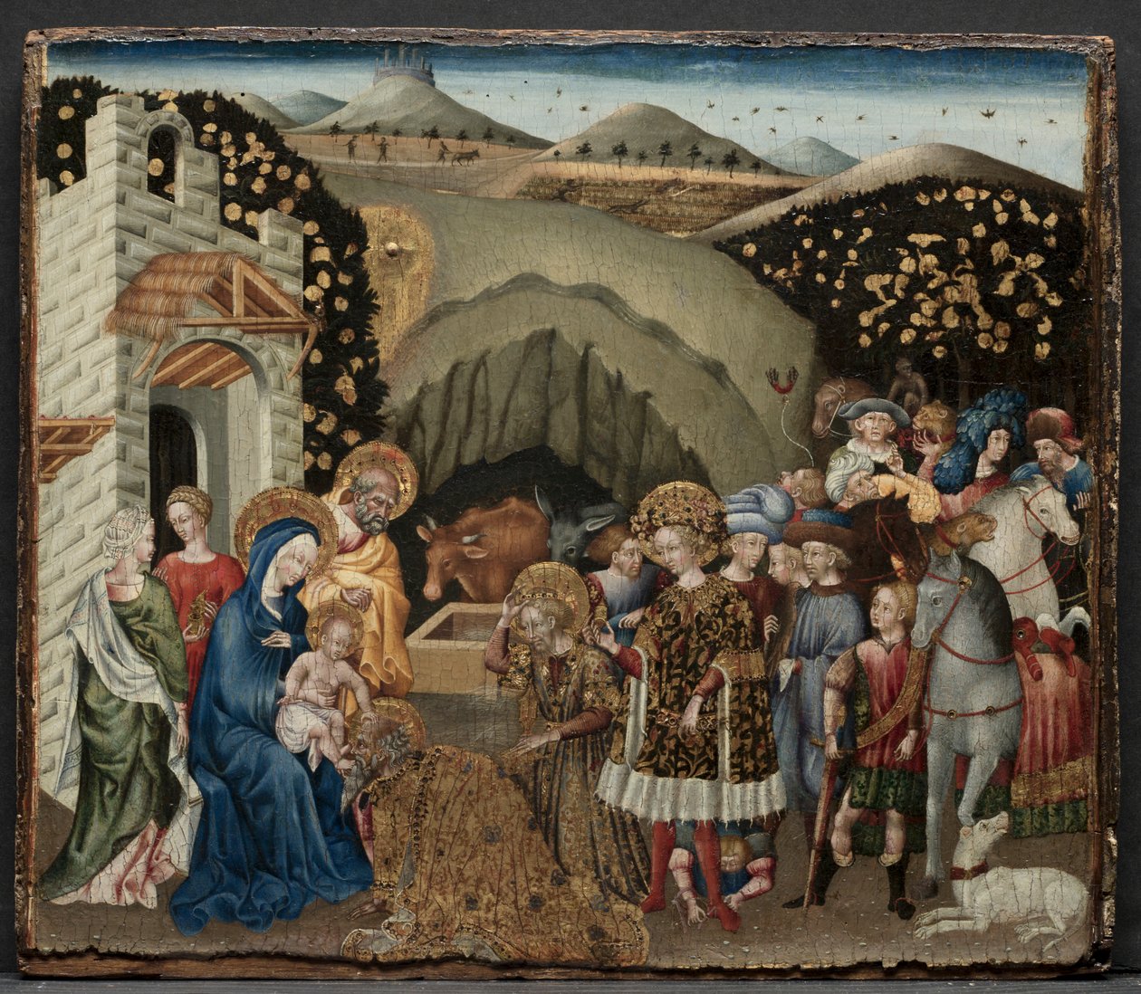 Die Anbetung der Heiligen Drei Könige, 1440-45 von Giovanni di Paolo