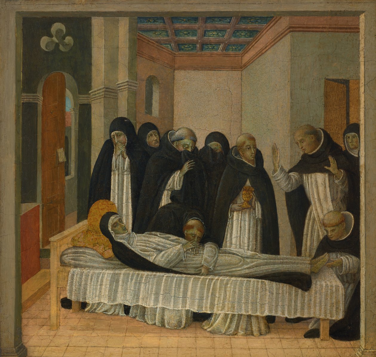 Der Tod der Heiligen Katharina von Siena von Giovanni di Paolo