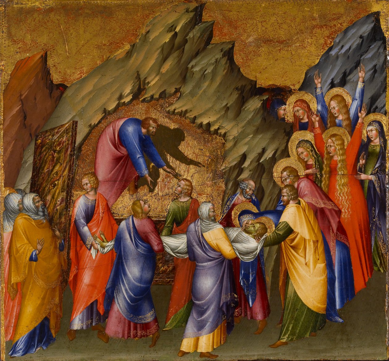 Die Grablegung Christi, vom Malavolti-Altarbild von Giovanni di Paolo di Grazia