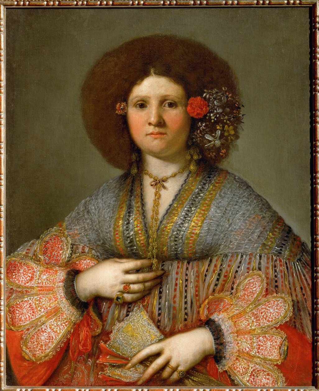 Porträt einer venezianischen Dame von Girolamo Forabosco