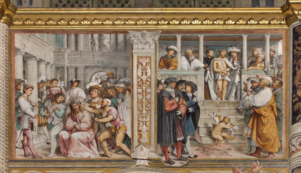 Zentrales Kirchenschiff, Vierter Südspan, Dornenkrönung, Ecce Homo von Girolamo Romanino