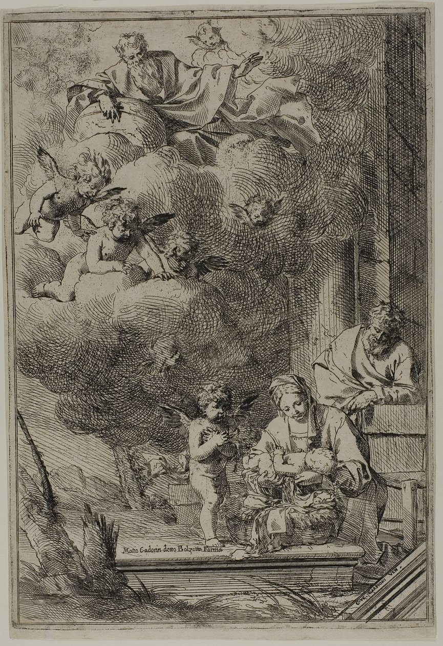 Heilige Familie von Giulio Carpioni