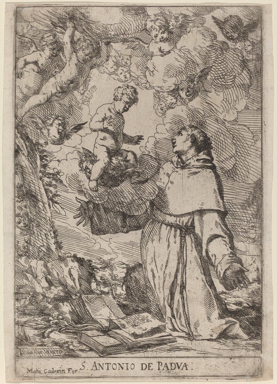 Heiliger Antonius von Padua von Giulio Carpioni
