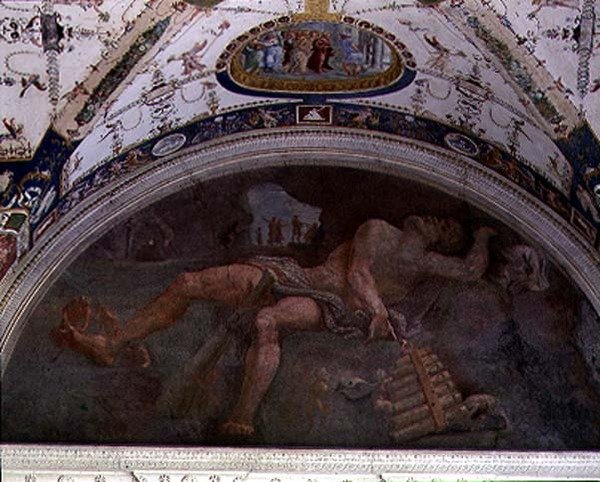 Die Loggia, (Detail) von Giulio Romano