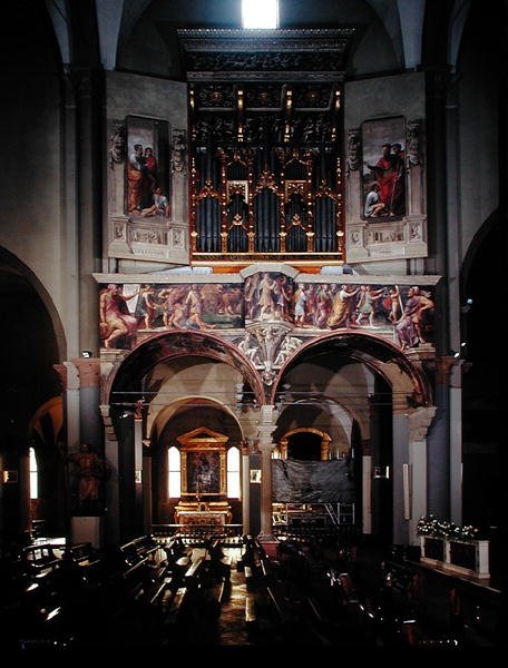 Ansicht der Orgel, 1546 von Giulio Taraschi