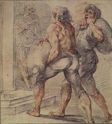 Studie der Steuereintreiber, ca. 1591-93 von Giuseppe Cesari