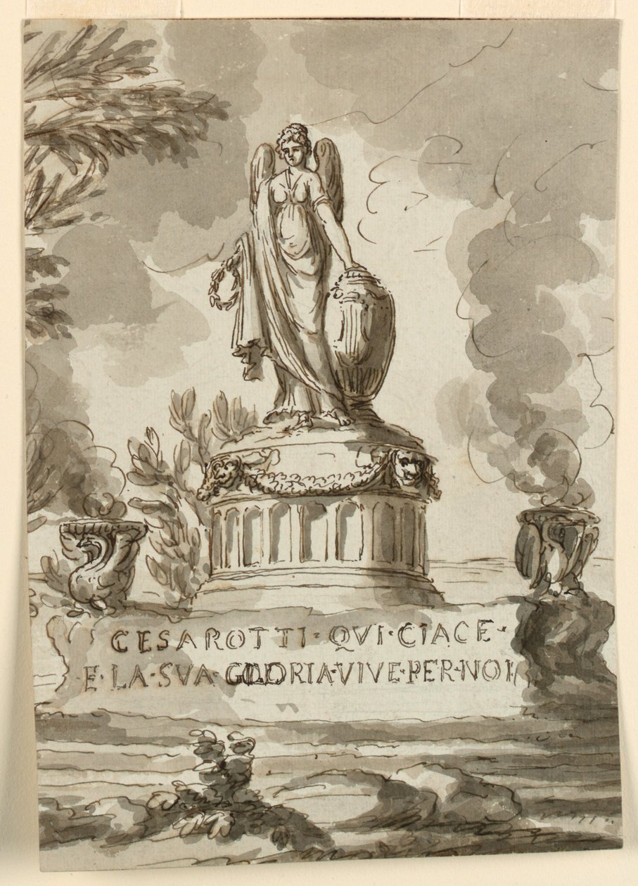 Grabdenkmal für Melchiore Cesarotti, Professor in Padua von Giuseppe Barberi
