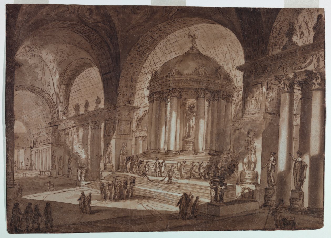 Bühnenbild, Tempel der Liebe von Giuseppe Barberi