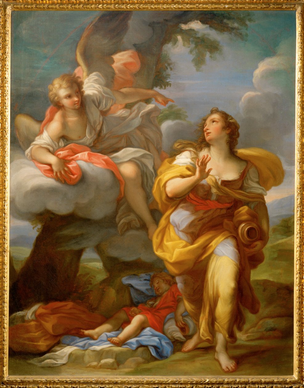 Hagar und der Engel von Giuseppe Bartolomeo Chiari