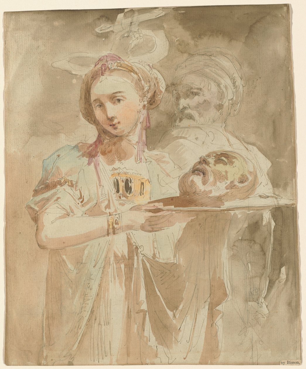 Salome mit dem Haupt Johannes des Täufers von Giuseppe Bernardino Bison