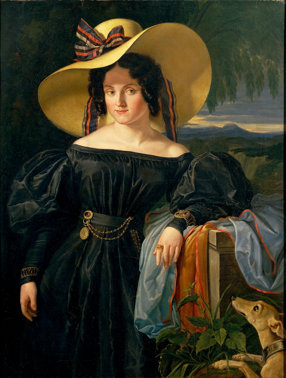 Porträt von Carlotta Grifoni von Giuseppe Colzi De Cavalcanti