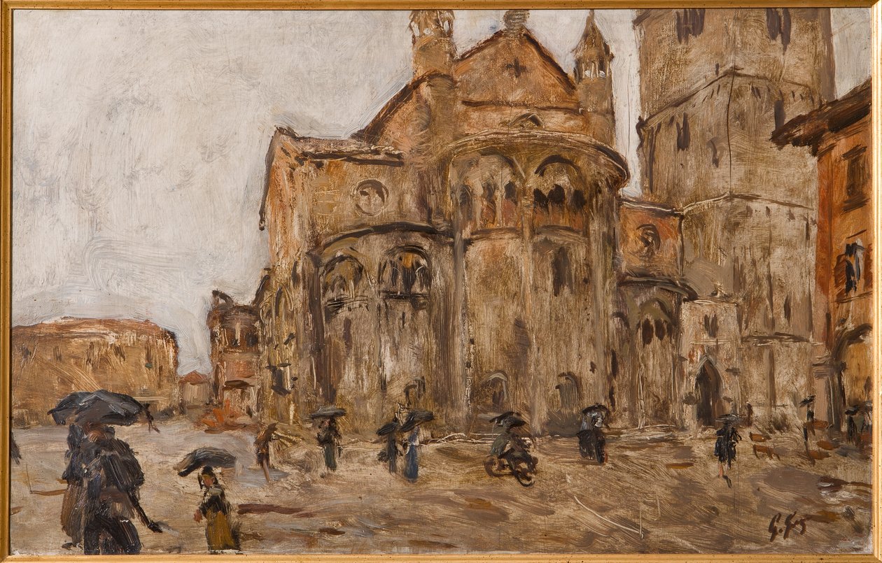 Piazza Grande im Regen von Giuseppe Graziosi