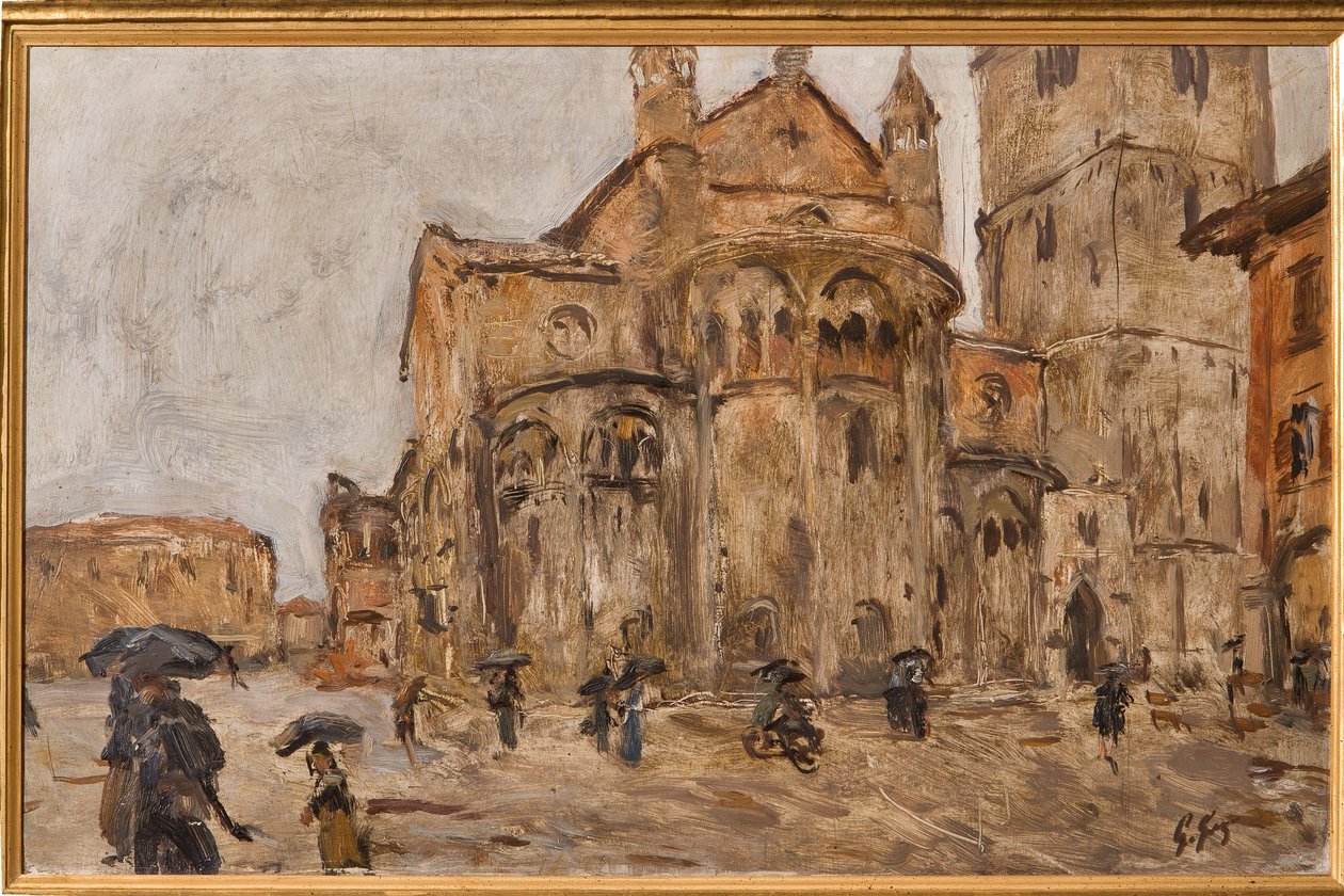 Piazza Grande im Regen von Giuseppe Graziosi