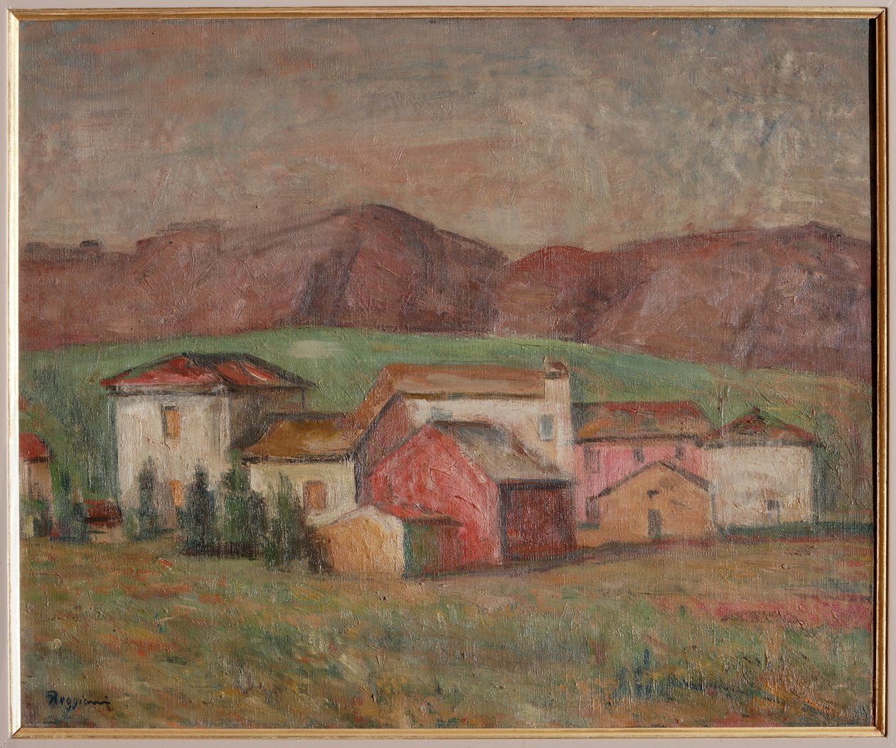 Dorf am Fuße der Berge von Giuseppe Graziosi