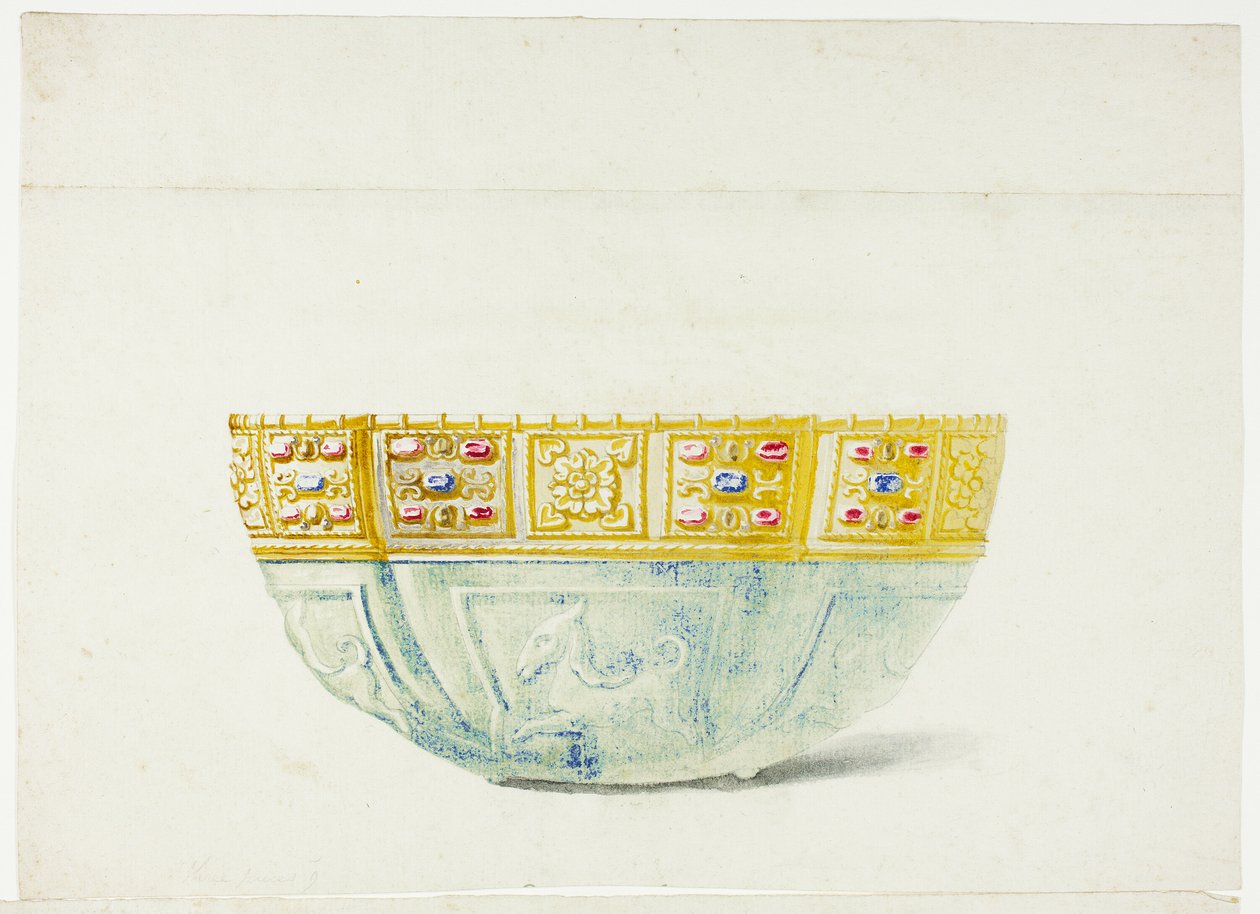 Geschmückte Schale im Schatz von San Marco, Venedig von Giuseppe Grisoni