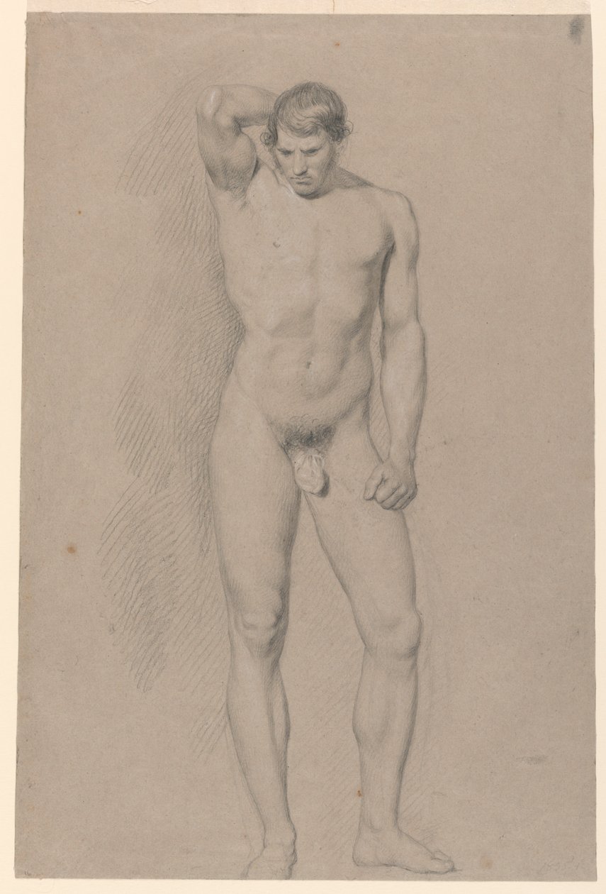 Akademische Studie eines männlichen Aktes von Giuseppe Longhi