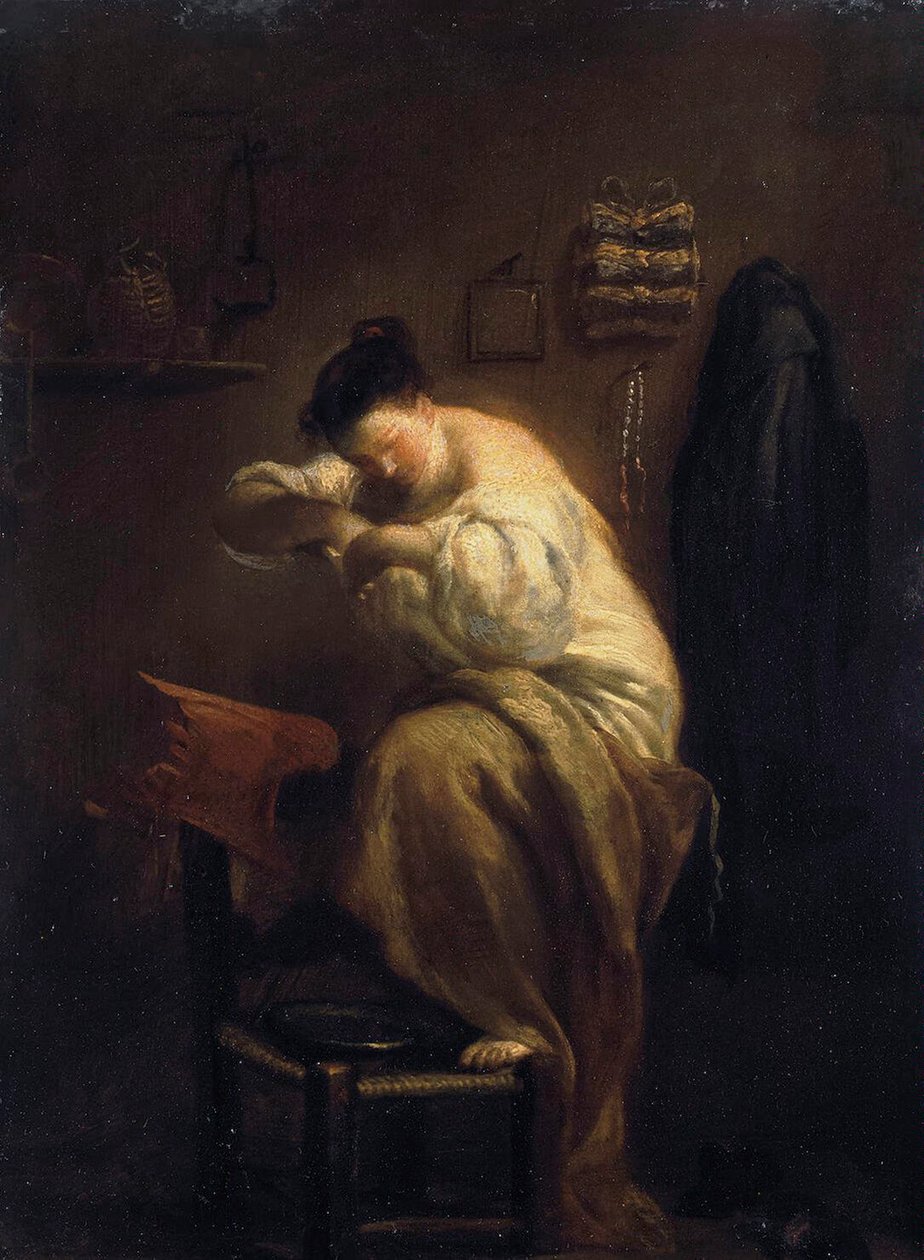 Frau sucht nach Flöhen von Giuseppe Maria Crespi