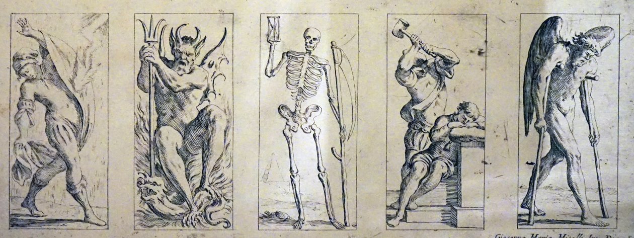 Tarotkarten aus dem 17. Jahrhundert von Giuseppe Maria Mitelli von Giuseppe Maria Mitelli
