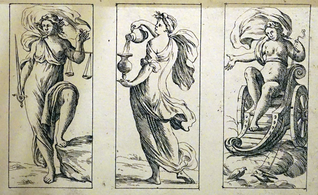 Tarotkarten des 17. Jahrhunderts von Giuseppe Maria Mitelli