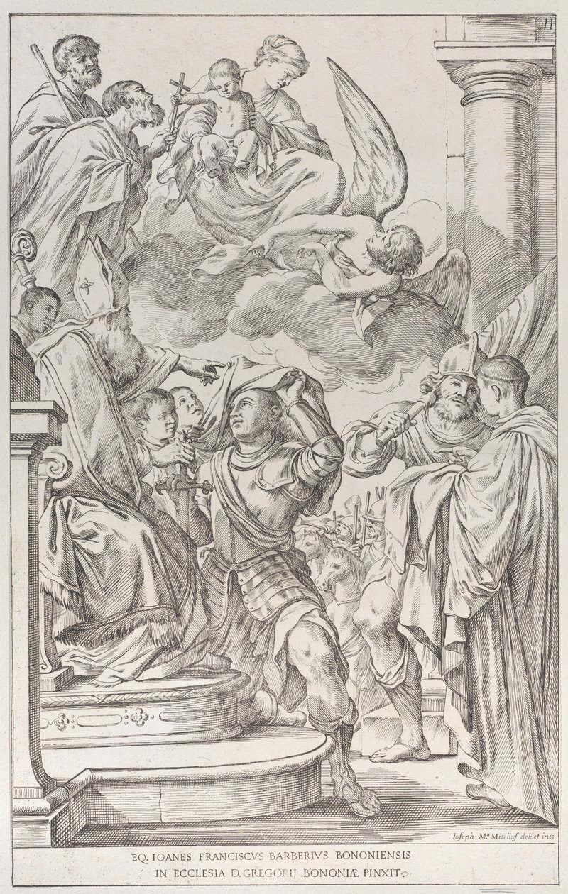 Tafel 11: Heiliger Wilhelm von Aquitanien, 1678 von Giuseppe Maria Mitelli