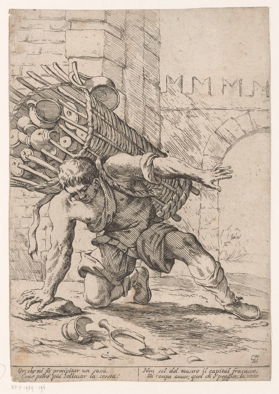 Verkäufer von Geschirr von Giuseppe Maria Mitelli