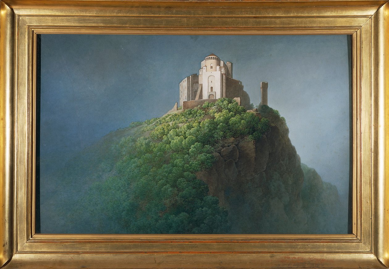 Abtei des Heiligen Michael am Eingang zum Val di Susa von Giuseppe Pietro Bagetti