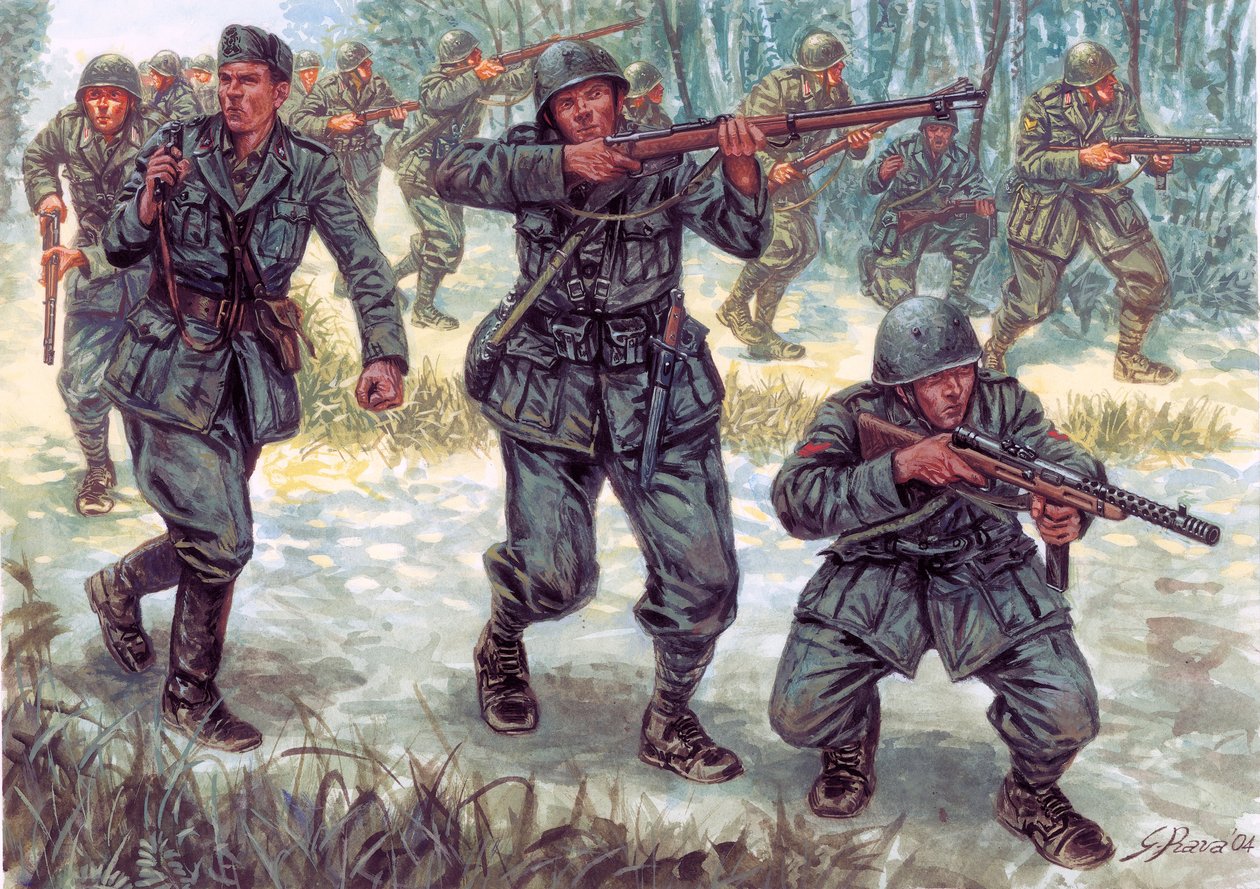 Zweiter Weltkrieg, Italienisch-Griechischer Krieg: Italienische Soldaten von Giuseppe Rava