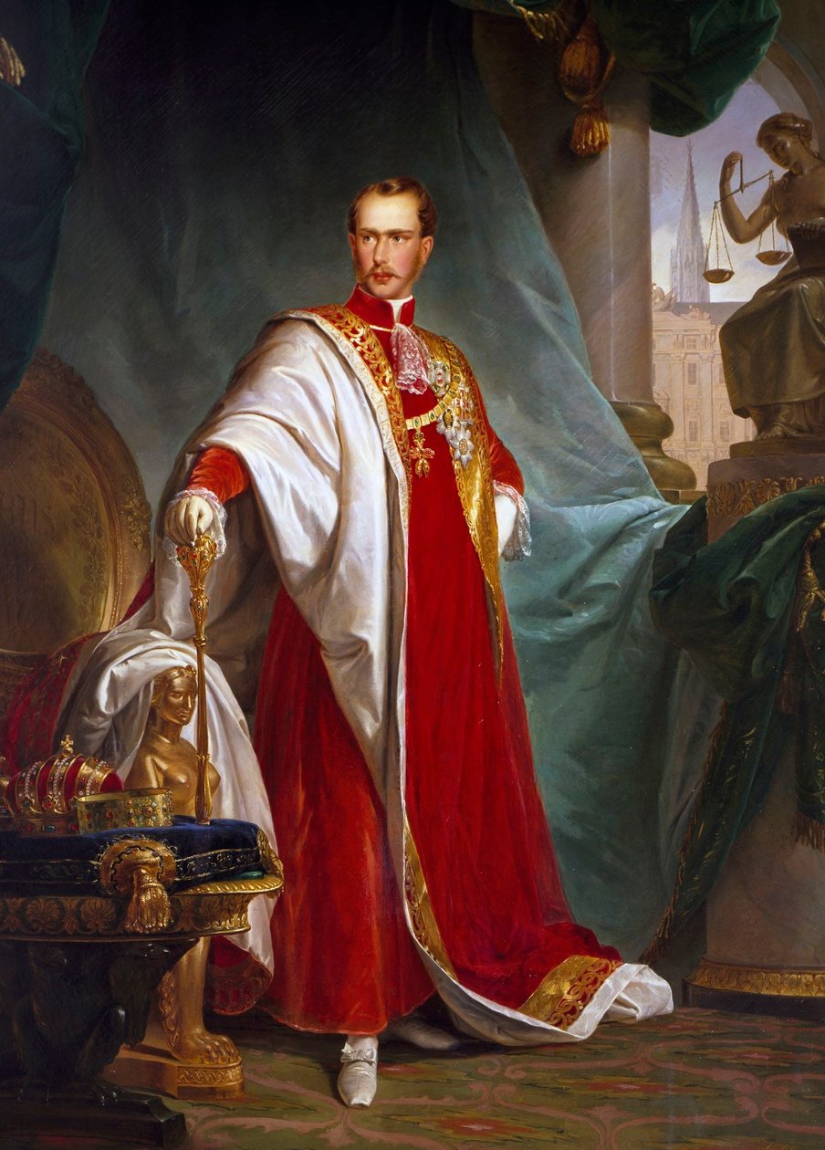 Porträt von Franz Joseph, Kaiser von Österreich von Giuseppe Sogni