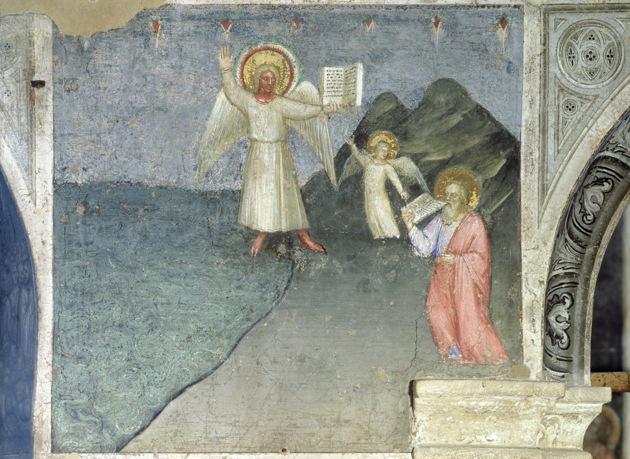 Der Heilige Johannes isst das Buch, 1360-70 von Giusto di Giovanni de Menabuoi