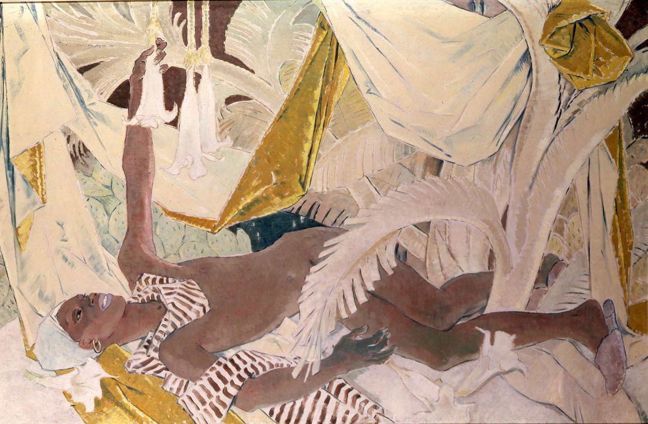 Henry Thomas, Philpots jamaikanischer Diener, liegend von Glyn Warren Philpot